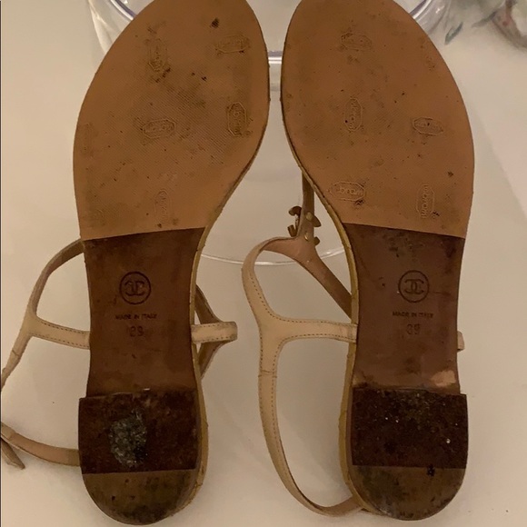 Chanel gold sandals - Picture 7 of 7